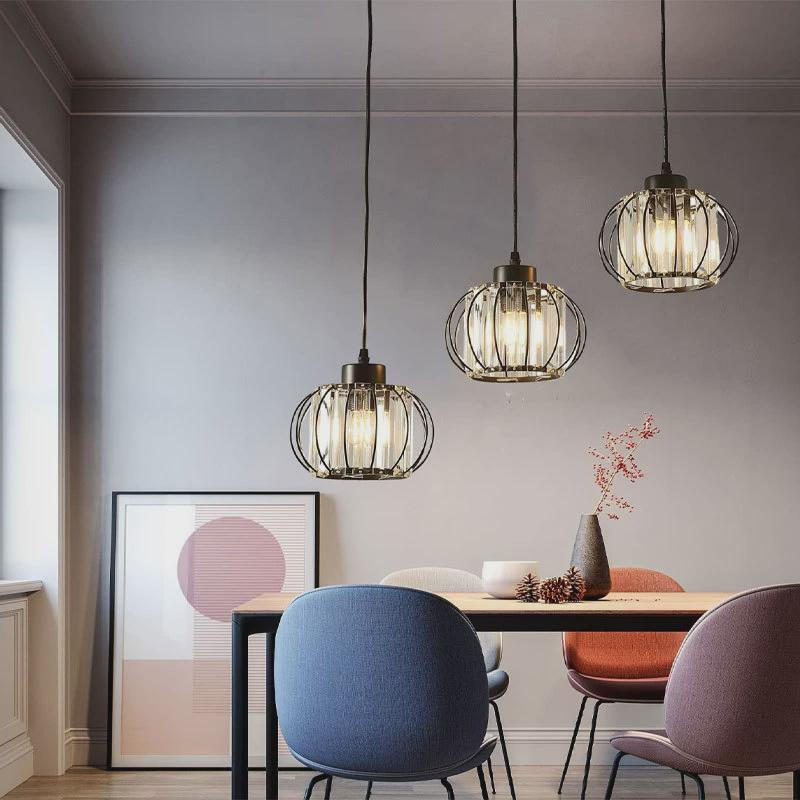 eaby餐厅简约风客厅美式卧室厨房岛led110v吸顶吊灯