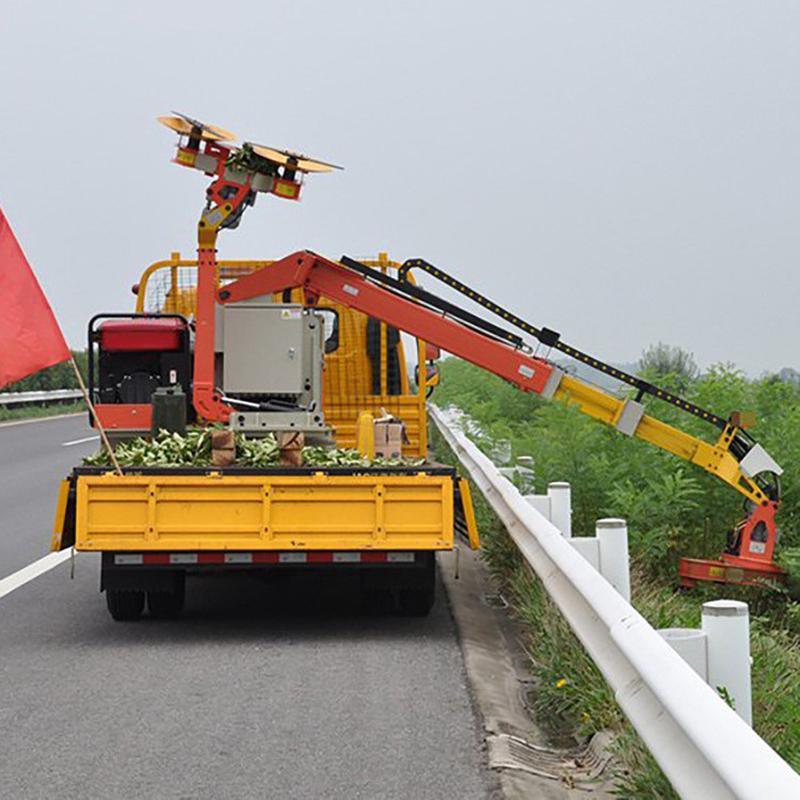 车载式加长高枝修剪机大面积修整高速公路伸缩设备灌木割草