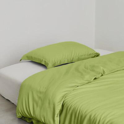 60s莱赛尔凉纯色单品被套夏季天丝感被笠单人床单冰丝亲肤枕套1对