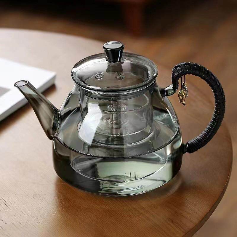 加厚材质高硼硅玻璃茶壶泡茶壶电陶炉大容量茶具煮茶壶保温