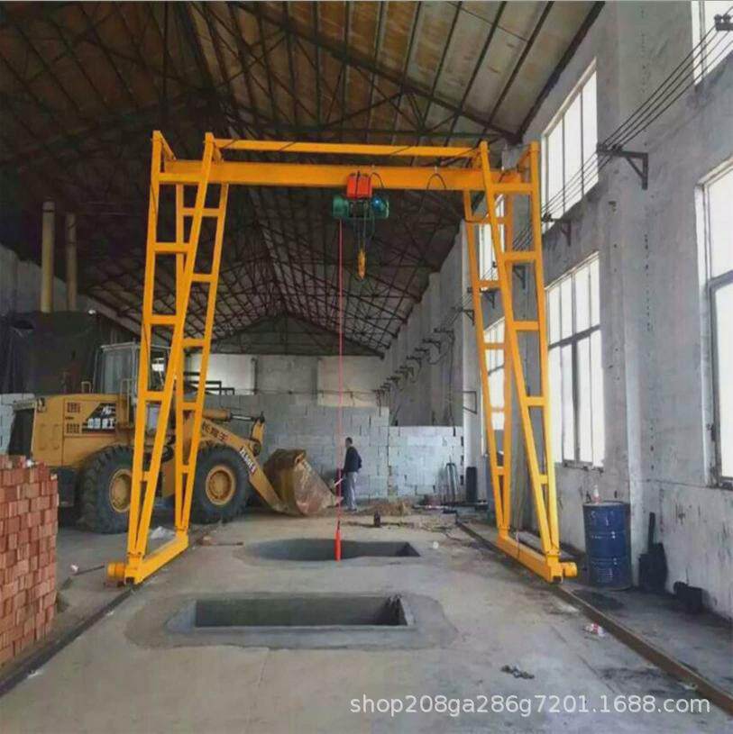 Стальной лист 简易龙门架吊架起重移动升降式电动可拆卸小型行车天车吊钣金加工