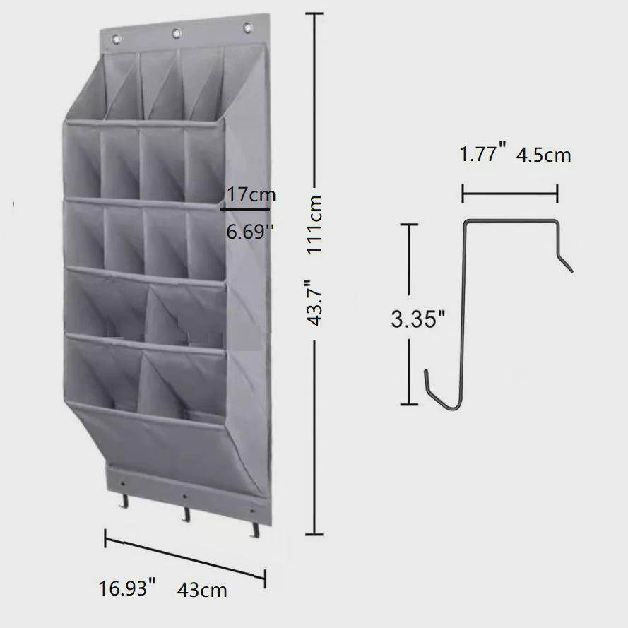 16壁挂式门后收纳袋储物挂袋格鞋袋卧室多层杂物整理牛津布收纳袋,收纳整理,其他收纳袋,淘宝优惠券,粉丝福利购,淘宝优惠卷