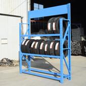 汽车轮胎展示架仓储货架汽车用品4S店货架轮毂展架轮胎架定做广告