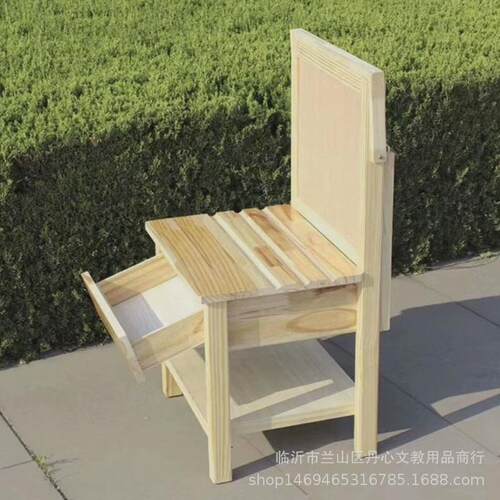带抽屉素描桌可升降画架椅美术写生用一体式桌面画架木质画桌画凳