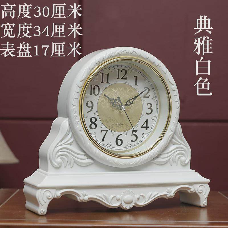 大气客厅座钟表经典复古静音家用电视柜实木坐台式非餐厅酒柜摆件