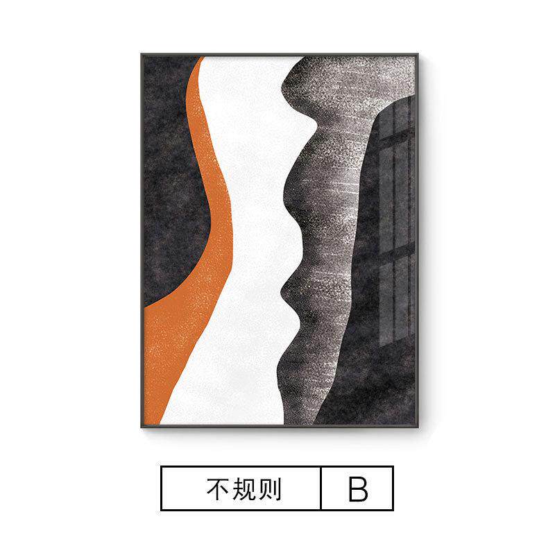 北欧客厅装饰画入户玄关走廊过道挂画现代简约竖版办公室抽象壁画