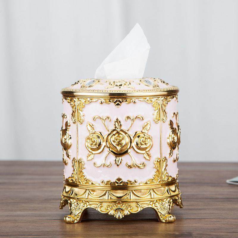 rp4t批发纸巾筒欧式抽纸盒时尚茶几卷纸盒客厅型餐巾盒圆圆桶纸巾