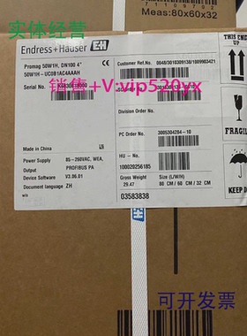 现货供应E+H恩德斯豪斯Promag50W1H,DN1004