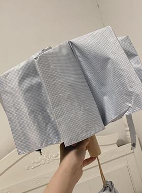 3fter 兰烟予格子适合四季治愈系雨伞全自动女晴雨两用防晒太阳伞