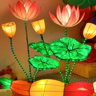 大型花灯户外莲花荷花灯笼中秋节西湖春节彩灯国庆景区古镇装饰灯