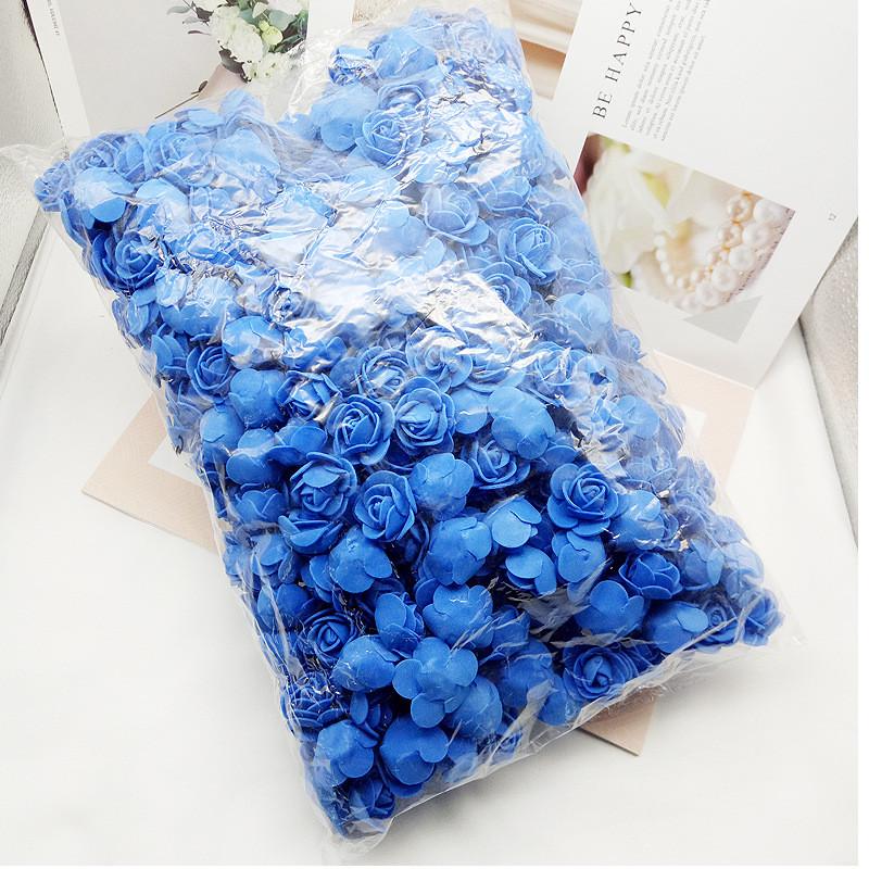 2.5cm仿真泡沫pe小装饰花花环用花假花玫瑰花花头500朵