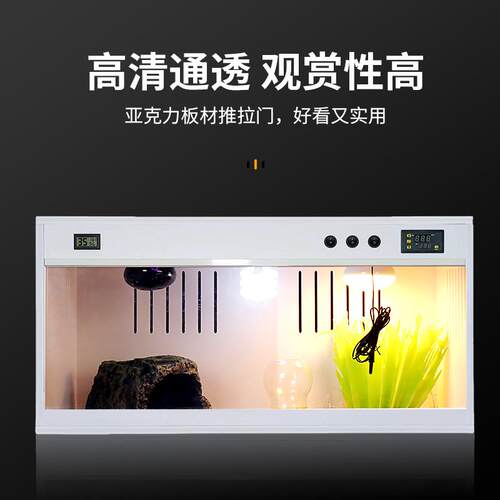 PVC爬虫恒温箱爬宠加热饲养箱 蜥蜴陆龟蛇乌龟保温箱守宫异宠爬箱