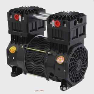 空压机双缸铜芯进双管出气无油机头静音供气设备空压机泵头厂东家