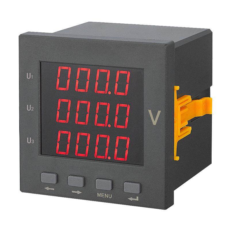 厂家直供数字电压表三排现货数码显示电压测量仪表精度0.5级led