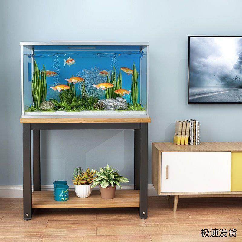 热销ll鱼缸架子承重桌子柜子底柜阳台落地双层底架托架底座家用定