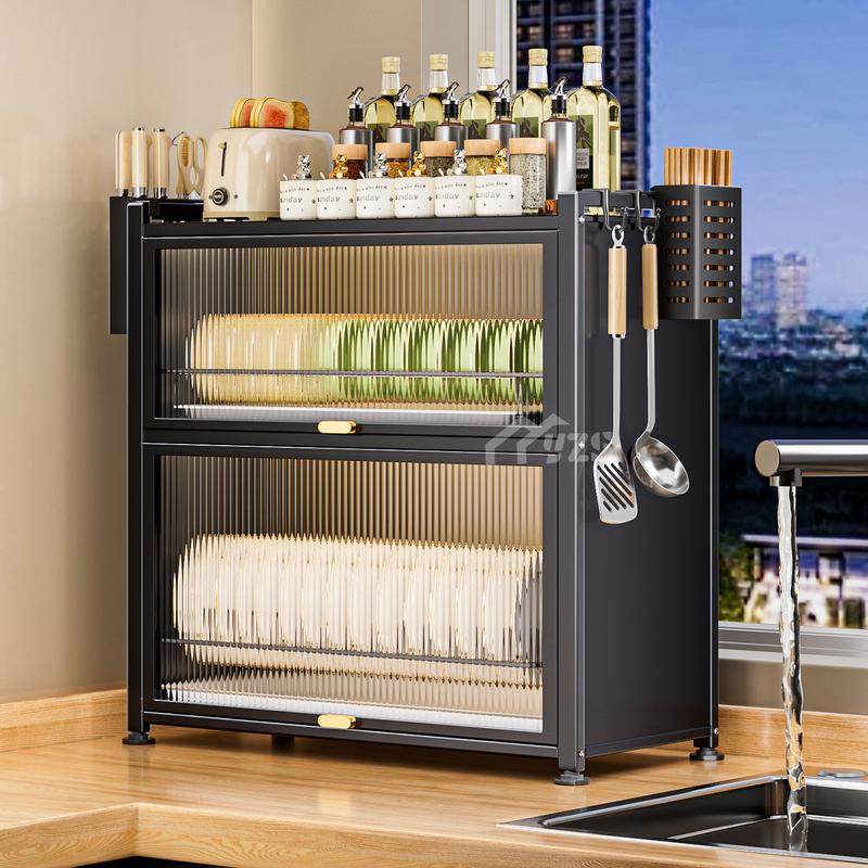 碗柜厨房置物架多层家用台面餐具防尘收纳盒多功能盘筷碗碟沥水架,厨房/烹饪用具,碗架,淘宝优惠券,粉丝福利购,淘宝优惠卷