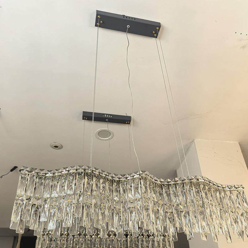 水晶灯客厅灯简约现代大气2024轻奢式意餐厅灯卧室灯具法式大吊灯,家装灯饰光源,餐厅吊灯,淘宝优惠券,粉丝福利购,淘宝优惠卷