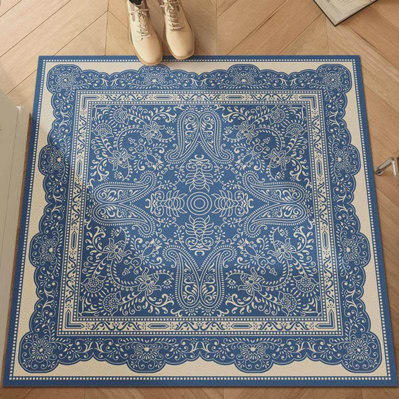 伊洛迪花纹法式入户门皮革地垫玄关门垫防滑脚垫防水防油地毯,居家布艺,入户地垫,淘宝优惠券,粉丝福利购,淘宝优惠卷