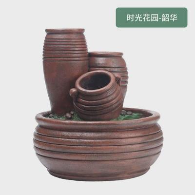 南院传芳乡村仿真多肉花盆树脂花盆创意阳台陶罐微景观花器批发