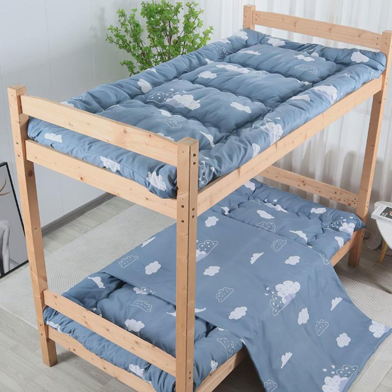 学生宿舍床垫0.9m1.2m垫被褥子榻塌米褥垫地铺单人加厚保暖可拆洗