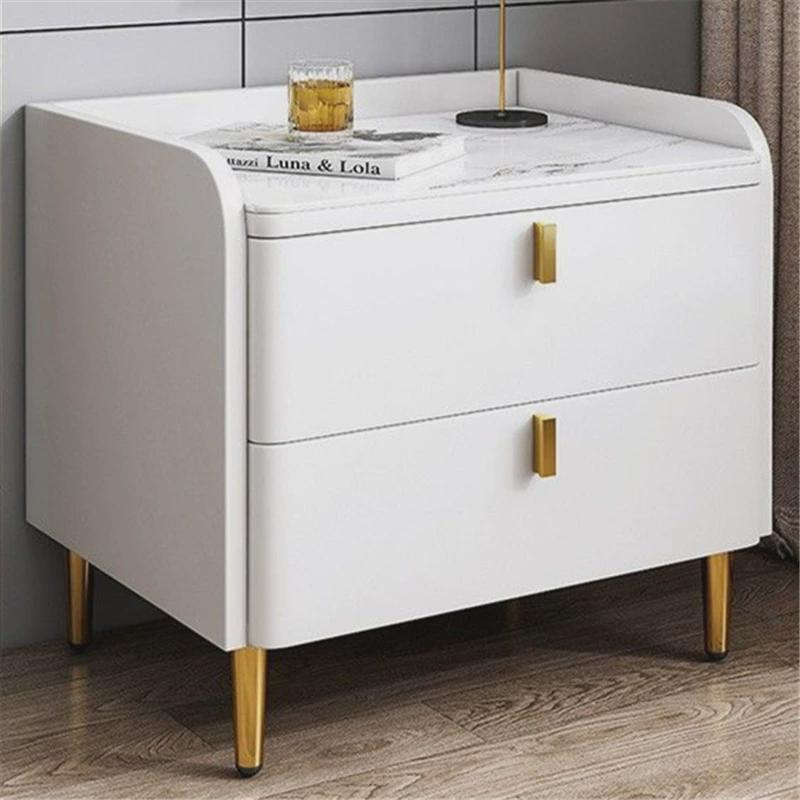 简约现代新款网红卧室床小型床头置物架柜子家用高级感边柜床头柜