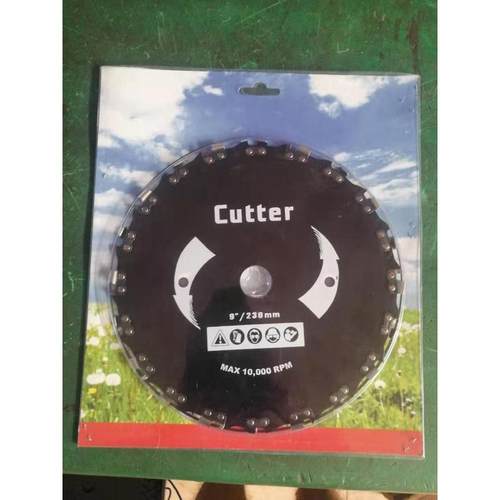 割草机配件割草机刀片通用锯树刀片打小树割灌机直角链条锯片家用