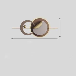 饰沙发背景墙立体铁艺 饰品壁挂挂件卧室墙面装 2eie意式 轻奢墙上装