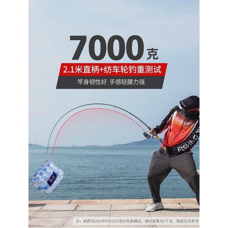 热销新款泛用路亚竿全套套装鱼竿新手抛竿水滴轮鱼杆海竿远投竿钓