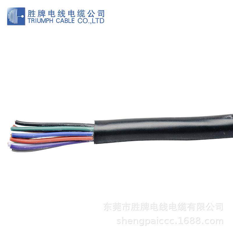 胜牌多芯电源线pvc绝缘过粉rvv控制线3*1.0mm信号线量大从优