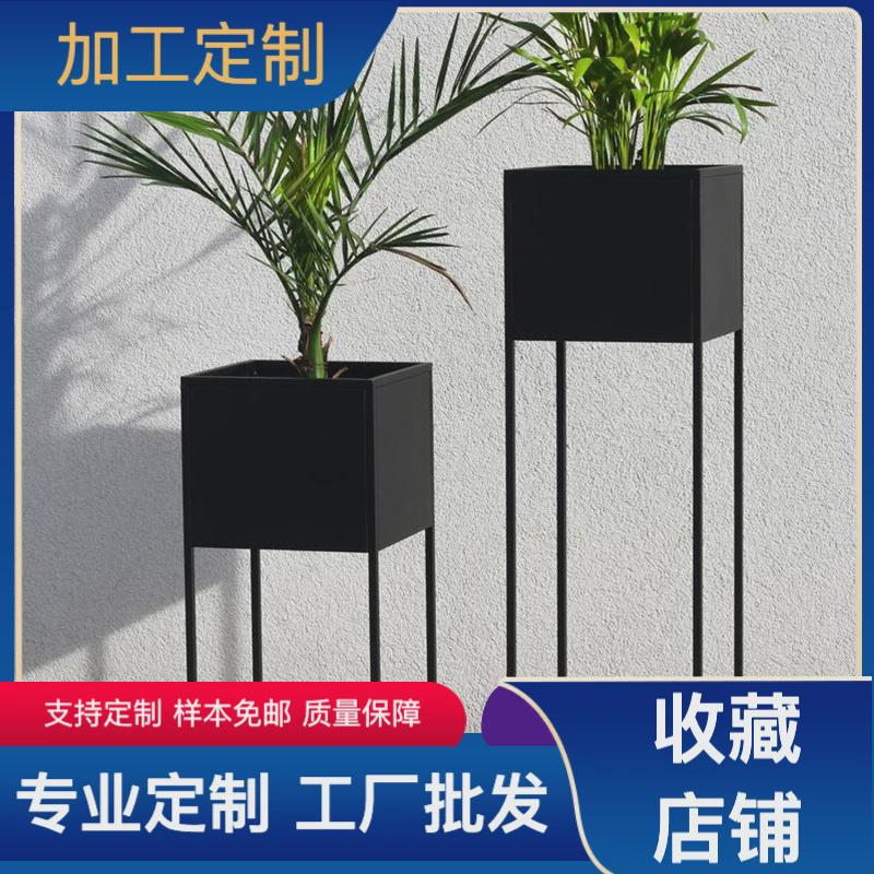 厂家时尚铁艺花架置物架花箱室内客厅阳台落地式绿萝绿植花盆架