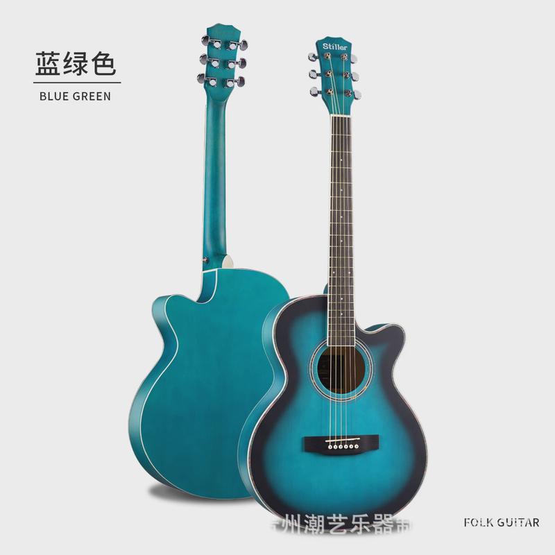 源头工厂民谣吉他初学者入门吉它40寸椴木吉他成人乐器木吉他jita