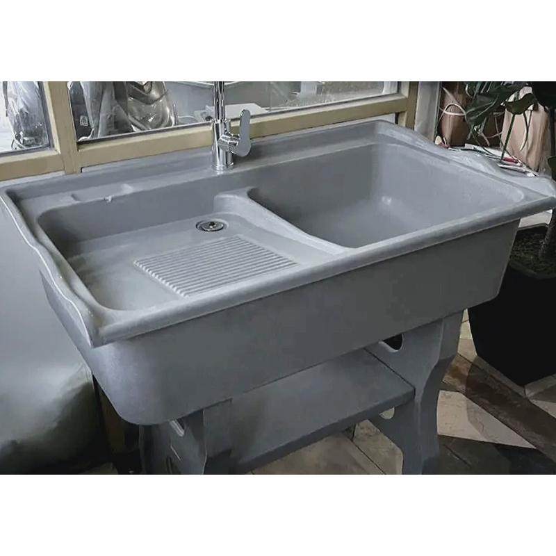 石英石洗衣池户外家居一体盆台盆洗衣槽阳台水池带搓板室外阳新品