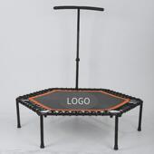 厂家直供跳床室内弹力绳儿童蹦床48英寸家用六角成人健身房蹦蹦床