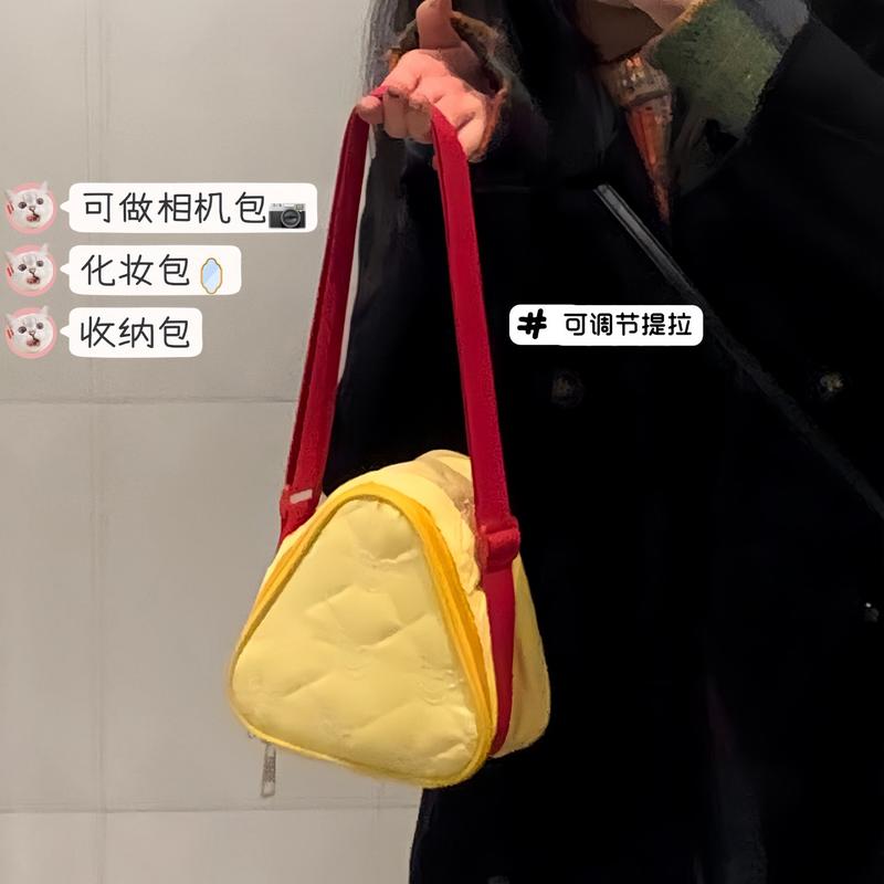 可爱奶酪相机包收纳包单肩斜挎包ins创意防撞拍立得保护套收纳袋