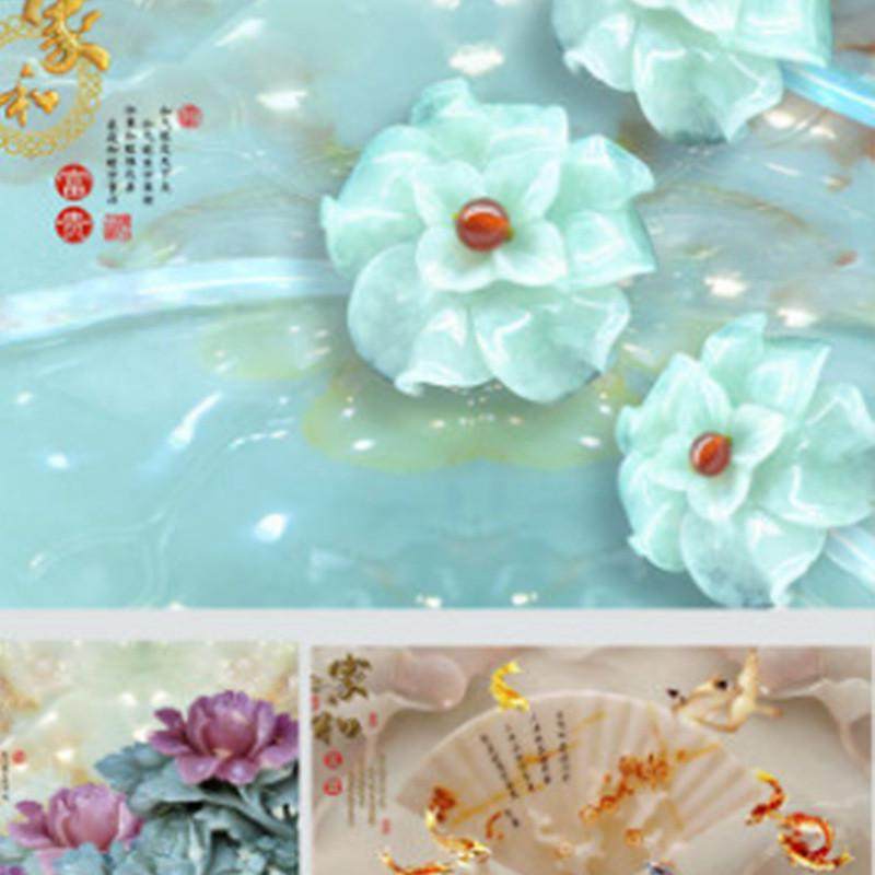 装饰画竹木纤维背景墙壁画客厅卧室3d打印集成无缝墙板成都