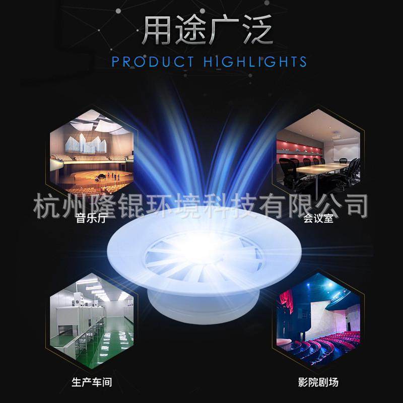 铝合金旋流风口机场空调送风口可调节电动温控旋转式出风口