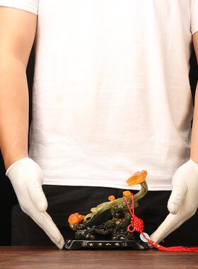 富贵如意摆件树脂工艺品创意家居客厅电视柜公司摆设店铺开业礼品