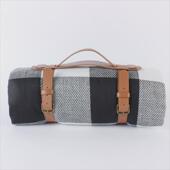 皮革绑带野餐垫防潮垫户外地垫草坪垫露营沙滩野外加厚防水野餐布