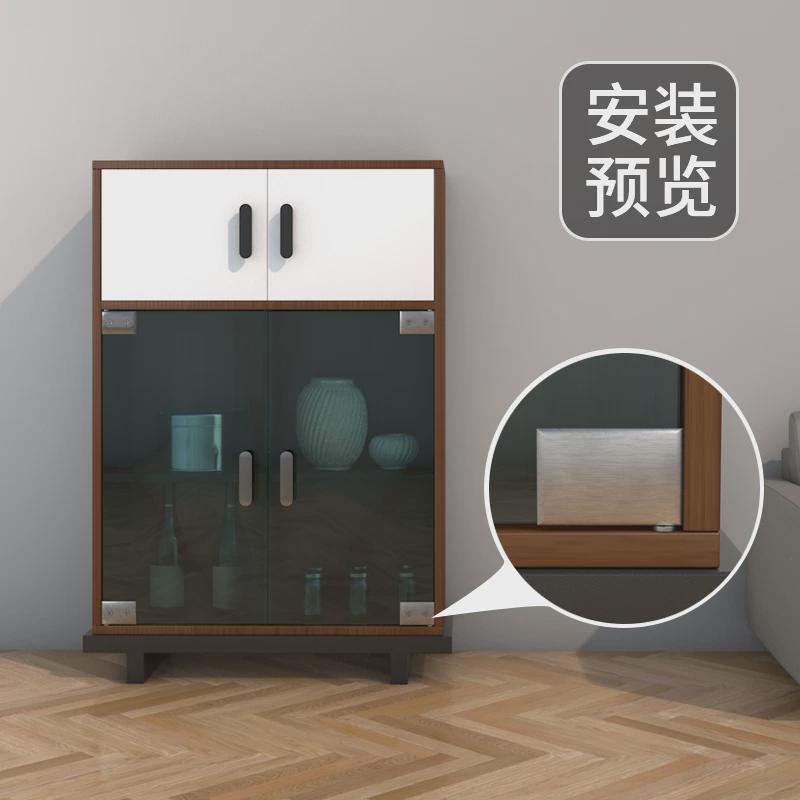 玻璃合页柜门玻璃铰链酒柜上下夹展柜玻璃门固定配件上下转轴门夹