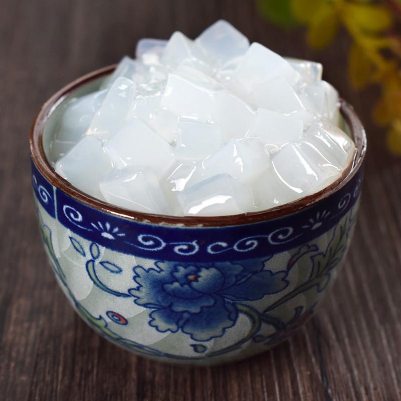 新日期海南椰果粒椰果果粒甜品可吸布丁蒟蒻果冻奶茶专用原料配料