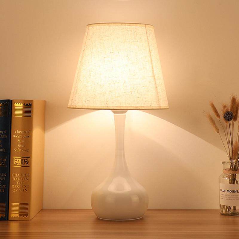 欧式床头铁艺装饰台灯家用卧室温馨led客厅小夜灯布艺阅读台灯,家装灯饰光源,氛围灯,淘宝优惠券,粉丝福利购,淘宝优惠卷