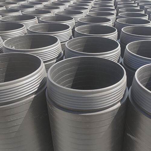 pe实壁缠绕管自密封柔性锁接口聚乙烯缠绕实壁排水管dn300塑料管