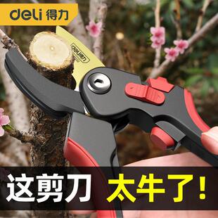 得力果树修枝剪树枝专用花艺花卉枝剪子剪枝园林工具花剪修剪园艺