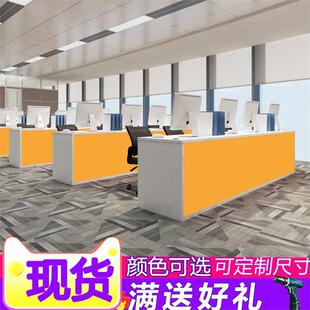 广州房产中介公司3人4人员工电脑办公桌子简约前台现代家具接待台