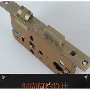 木门尔维帝静音锁体贝黑色855085605850青古颜色大门锁锁芯金色