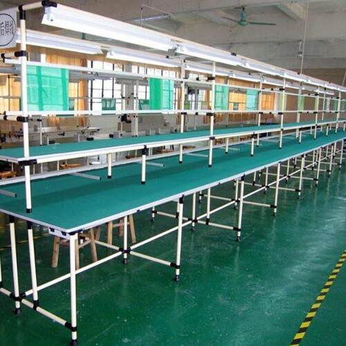精益管复合管防静电工作台电子维修实验桌打包检验台流水线工作台