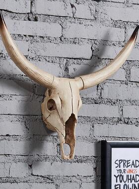 墙饰挂饰创意羊头骨摆件挂件壁挂复古欧式壁饰动物墙壁饰品羊头