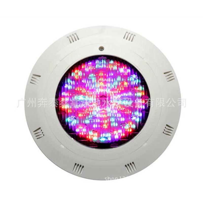 led水下灯泳池大功率led塑料壁挂式水下照明9w/12v七彩l203