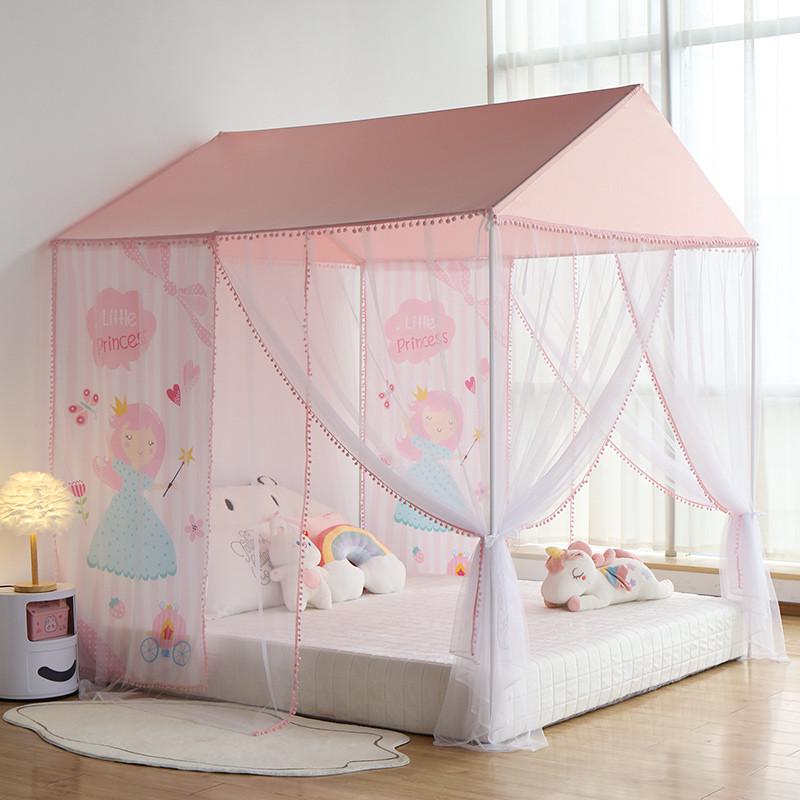 3ew1呼呼熊2023新款儿童床蚊帐落地式家用卧室蚊帐蚊女孩房男孩