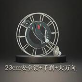 高档不锈钢风筝线轮大轴承带手握省力防倒转大万向大型风筝刹车轮